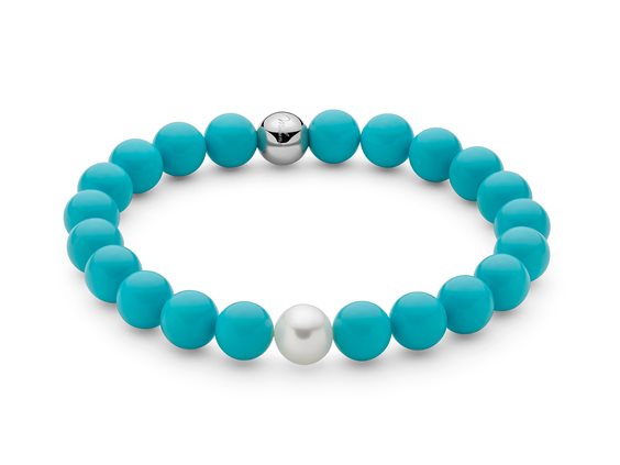 Bracciale Miluna Donna Terra E Mare in Argento Pasta di turchese PBR3661 - PBR3661